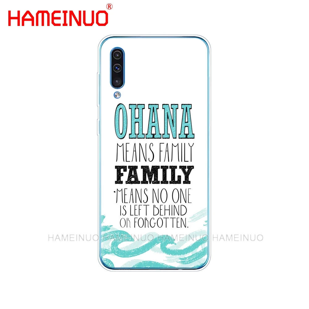 Силиконовый чехол для телефона samsung Galaxy S10 E PLUS A10 A20 A30 A40 A50 A70 A10E A20E M20 чехол "Лило и Стич" ohana famil - Цвет: 43463