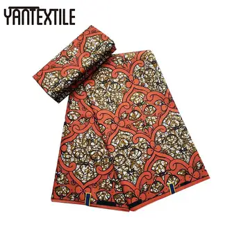 

YANTEXTILE 6 Yards Ankara Fabric African Real Wax Prints Veritable Wax African Ankara Fabrics Tissu Africain Batik Wax For Women