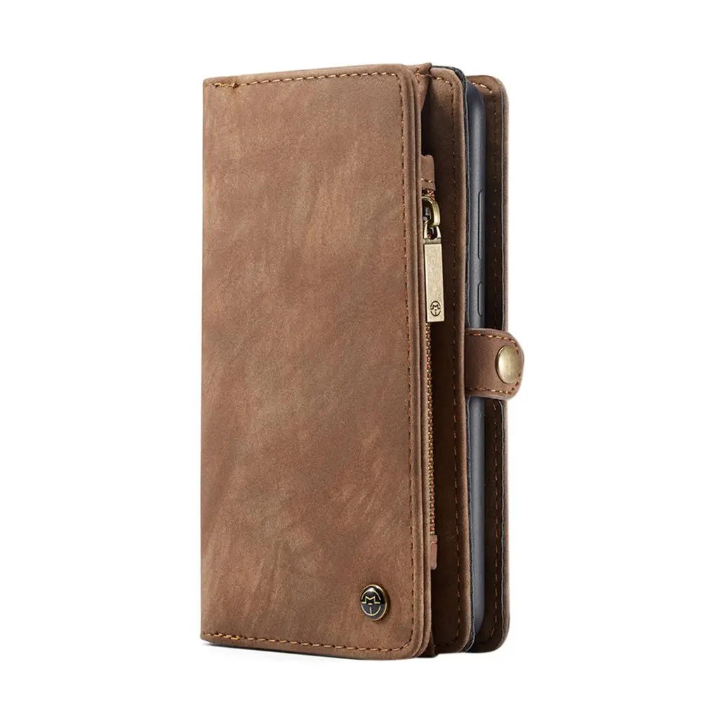 2-In-1 Detachable Mobile Phone Wallet Holster Fashionable Mobile Phone Wallet Holster For Huawei P20/P20 Lite/P20 Pro - Цвет: P20 Brown