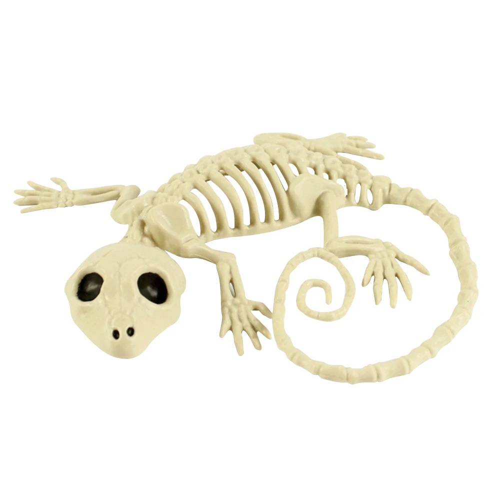 Хэллоуин Gecko Bone Bar жуткие пугающие игрушки Gecko модель страшный сценический реквизит страшный Gecko Скелет Животное украшение реквизит