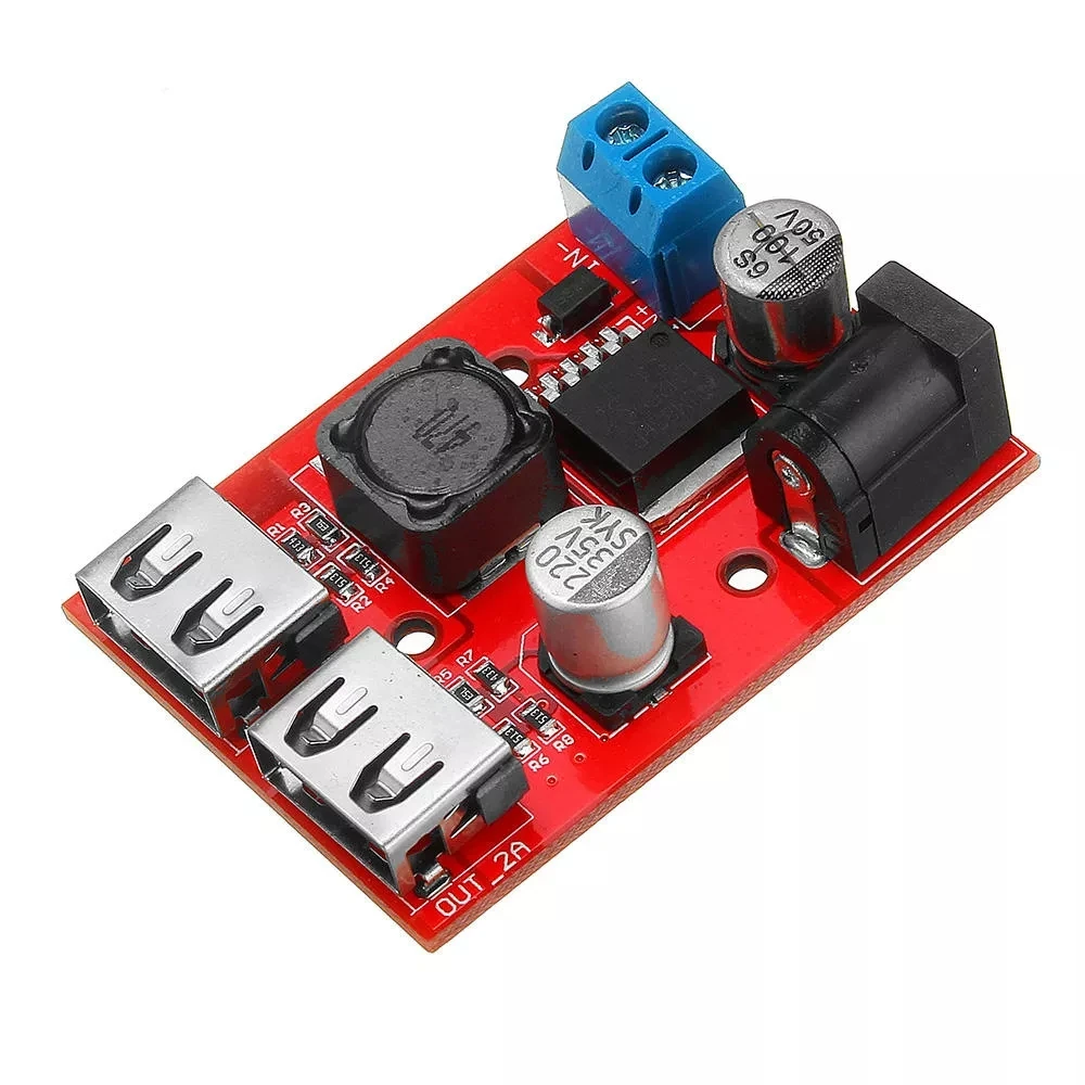 LM2596S двойной USB-порт 9 В/12 В/24 В/36 В до 5 | Электроника