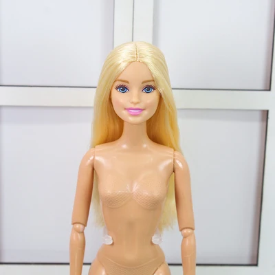 as pics Редкое лицо Коллекция DIY кукла игрушка для принцессы Девушка мульти-шарнир Подвижная кукла 1/6 НАКЕ игрушка тело с кукольной головкой рождественские подарки - Цвет: as pics