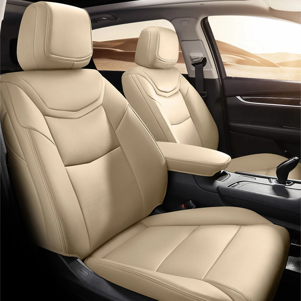 Регбийные кожанные автокресла подходит для Lexus RX270 RX350 RX450h RX300 RX330 RX400h RX200 NX200 NX300 NX300h автокресла - Название цвета: Beige
