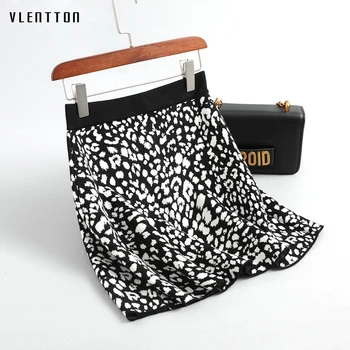 

Autumn Winter New Vintage Leopard Office Ladies Knitted Skirts High Waist Slim Korean Elastic Sexy Mini Skirt Woman Jupe Femme