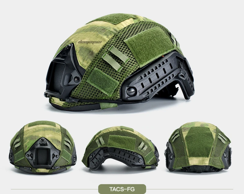 Tactical Camouflage Helmets Cloths CS FAST Helmet Cover Army Paintball Wargame Helmets Cover