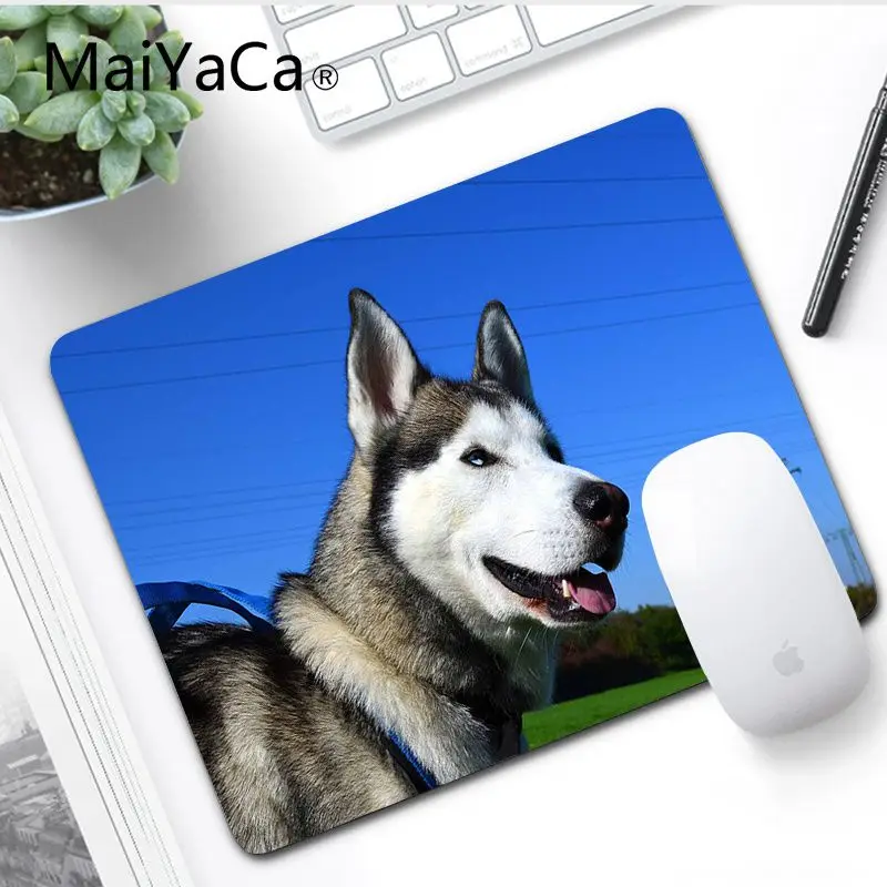 MaiYaCa высокое качество собака хаски большой коврик для мыши ПК компьютерный коврик для ноутбука игровой коврик для мыши Коврик для мыши игровой коврик для мыши - Цвет: No LockEdge 20x25cm
