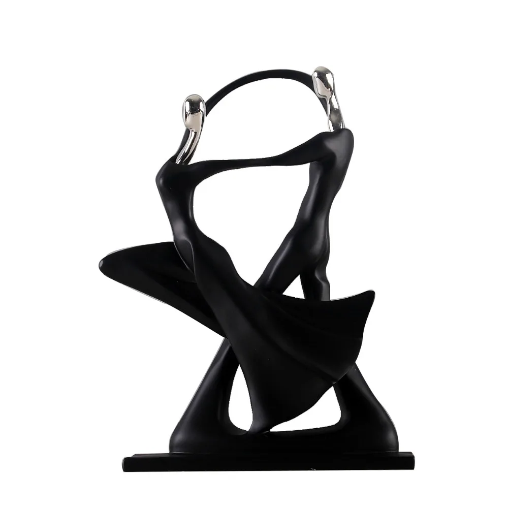

Wedding Gifts Home Decor Dancing Couple Sculpture Statue Love Decoration Desktop Crafts Resin Abstract Lovers Figurines Ornament