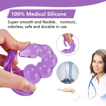 Butt Plug Prostate Massager Sex Machine G-spot Silicone Anal Beads Adult Sex Toys For Woman Men Gay Jelly Anal Plug 2