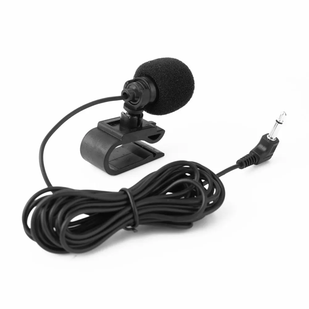 Mini Professional Car Audio Microphone 3.5mm Jack Plug Mic Stereo Wired External Clip-on for PC Auto DVD Radio | Электроника