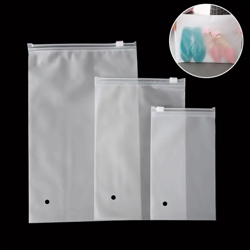 zippered plastic storage bags for clothes