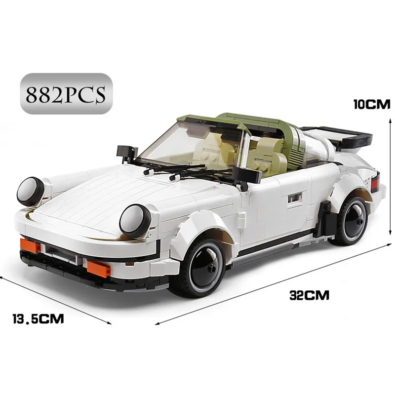 

960Pcs MouldKing Building Blocks 13103 Creaative Idea Series PORSCHEE TARGA Super Racing Car Compatible MOC-22208