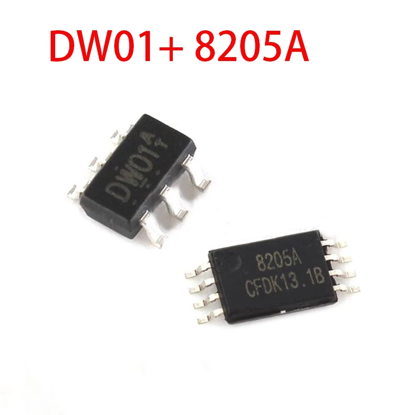 20 штук DW01 + 8205A комбинации SOP23-6 батарея с мультизащитой обеспечивает каждый 10 шт. |