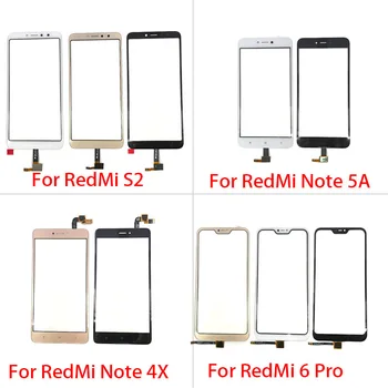 

10Pcs/Lot, Touch Screen TouchScreen Sensor Digitizer Glass Panel For Xiaomi Redmi S2 6 Pro Note 4X 5A Prime replacement