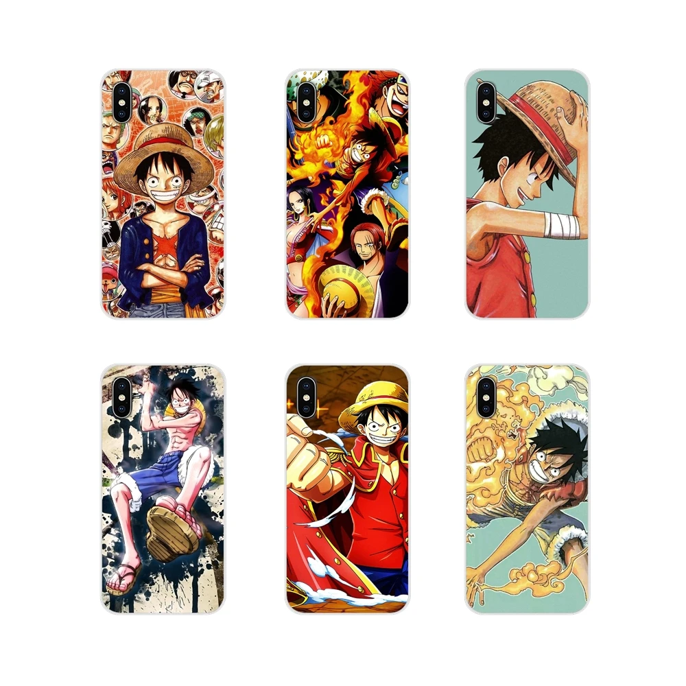 For Apple Iphone X Xr Xs 11pro Max 4s 5s 5c Se 6s 7 8 Plus Ipod Touch 5 6 Accessories Phone Shell Covers Cute One Piece Luffy Half Wrapped Cases Aliexpress