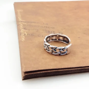 

Retro Style 925 Sterling Silver hollow out Open Rings For Women Vintage Jewelry Accessories Free Shipping