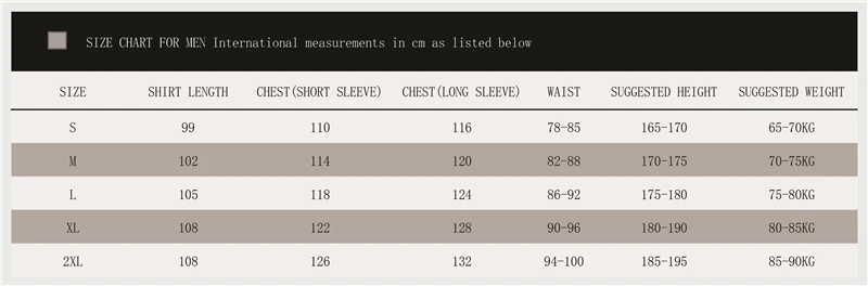 Doctor Uniform Size Chart Men
