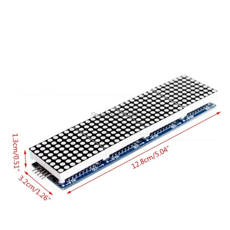 MAX7219 4 in 1 LED Display Dot Matrix Microcontroller MCU Control Module 5P Line