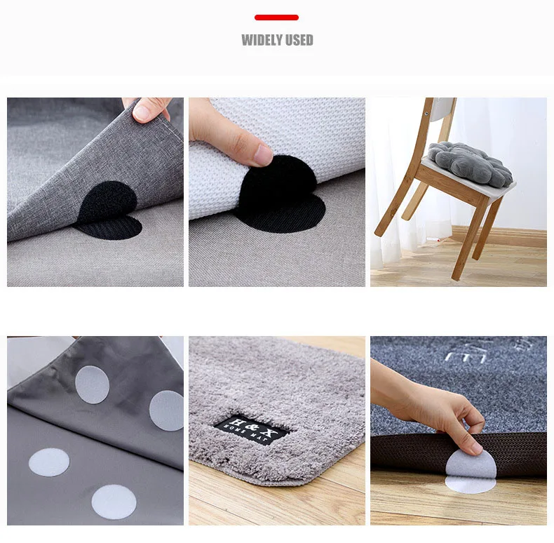 10Pairs Velcros Self Adhesive Hook /& Loop Fastener Tape Nylon Sticker For DIY