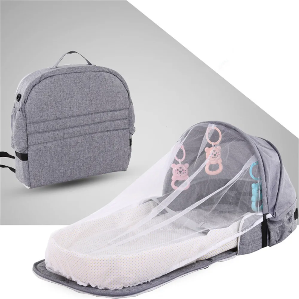 

Baby Nest Bed Portable Crib Travel Bed Infant Toddler Cotton Cradle for Newborn Baby Bed Bassinet Bumper
