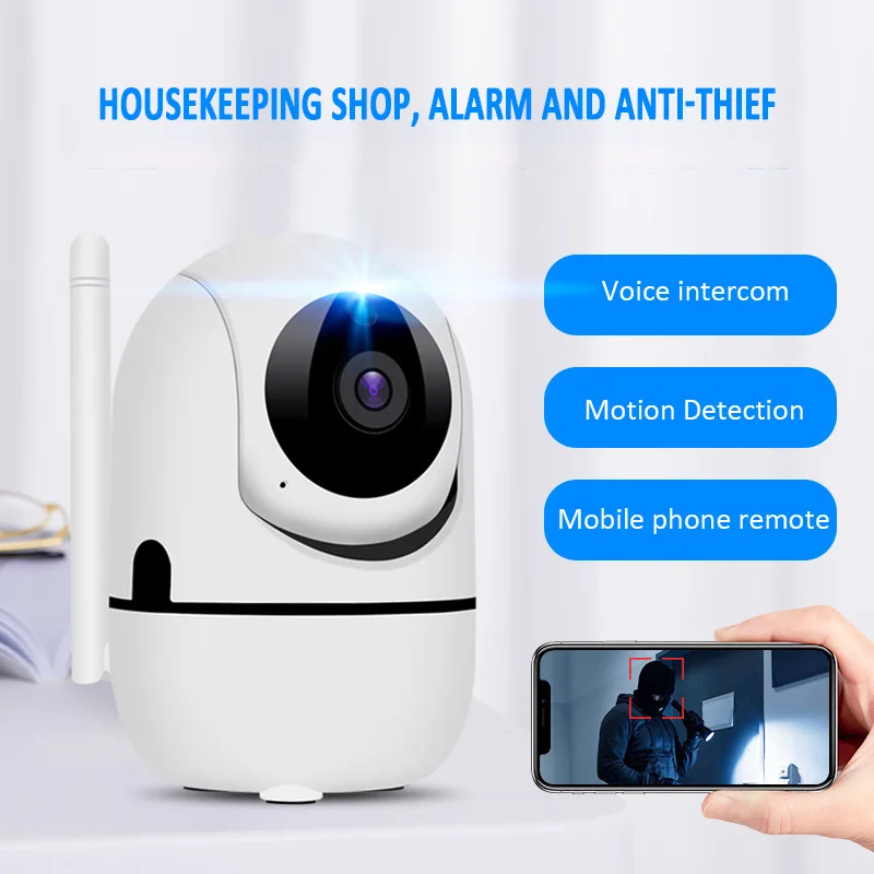 720P HD IP камера с автоматическим отслеживанием Wi Fi|Камеры видеонаблюдения| |