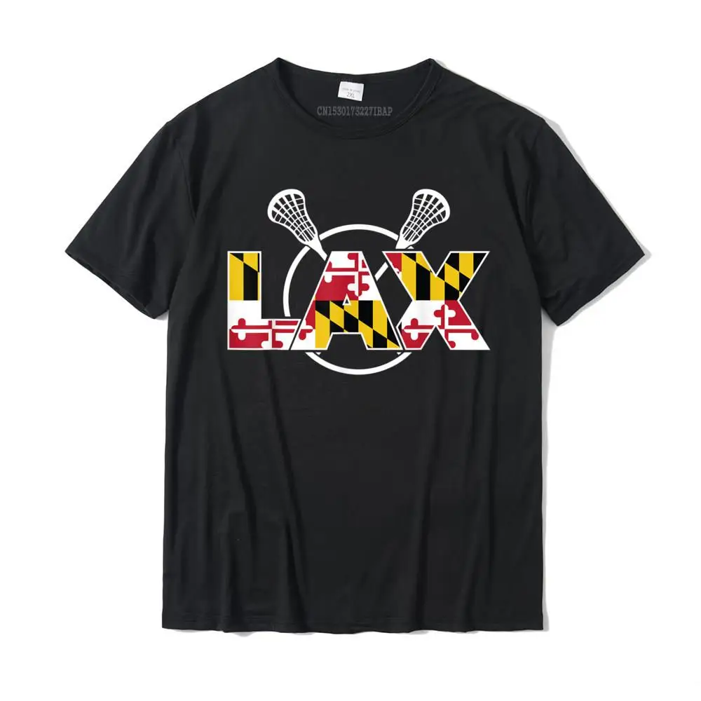 Design Tops & Tees Funny O-Neck Gift Short Sleeve Pure Cotton Men T-shirts Europe Tee Shirt Drop Shipping Maryland Flag Lacrosse State Pride T-Shirt__MZ22699 black