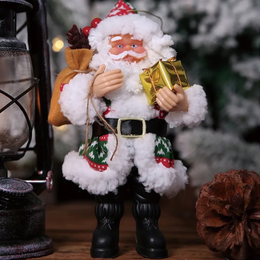 1 шт. Рождественское украшение подвеска Рождественская елка украшение Смола Санта Клаус декоративная подставка маленькие куклы орнамент