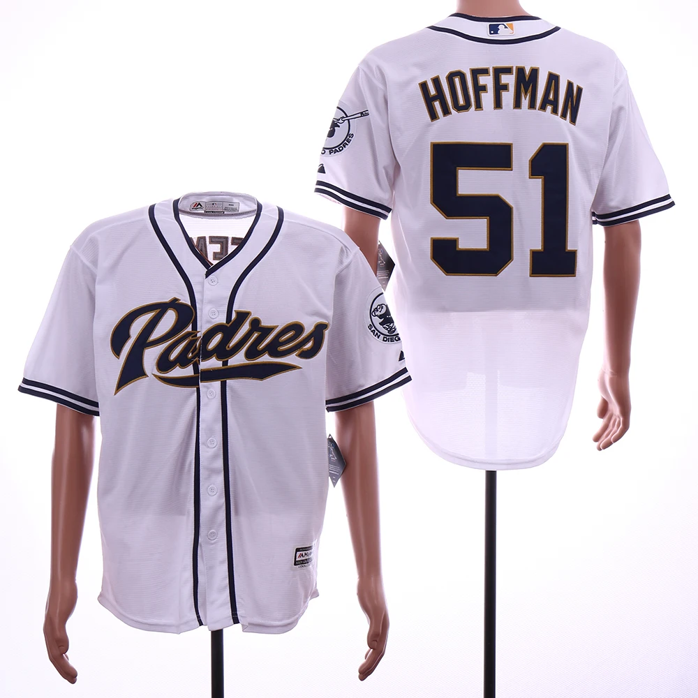 AS PICTURE Sewn Men San Diego Eric Hosmer Tony Gwynn Trevor Hoffman Manuel Margot Christian Villanueva Jose Pirela Carlos Asuaje jersey - Цвет: AS PICTURE