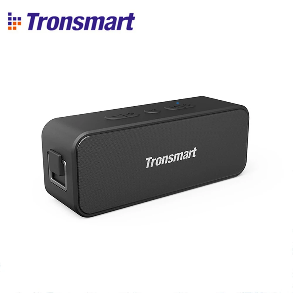 Черный Tronsmart T2 Plus Bluetooth 5,0 динамик 20 Вт портативный динамик 24 ч Колонка IPX7 Саундбар с TWS голосовой помощник Micro SD - Цвет: Черный