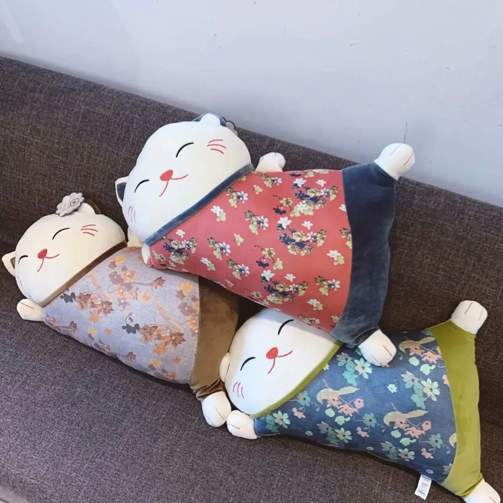 Lucky Cat Мягкая Подушка диванная подушка милый кот чучела для детей подарок девушки плюшевые игрушки куклы