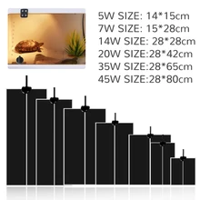 Рептилий Нагревательный мат альпинистские ПЭТ теплые грелки настраиваемый регулятор температуры коврики рептилий поставки 5/7/14/20/28/35/45 Вт