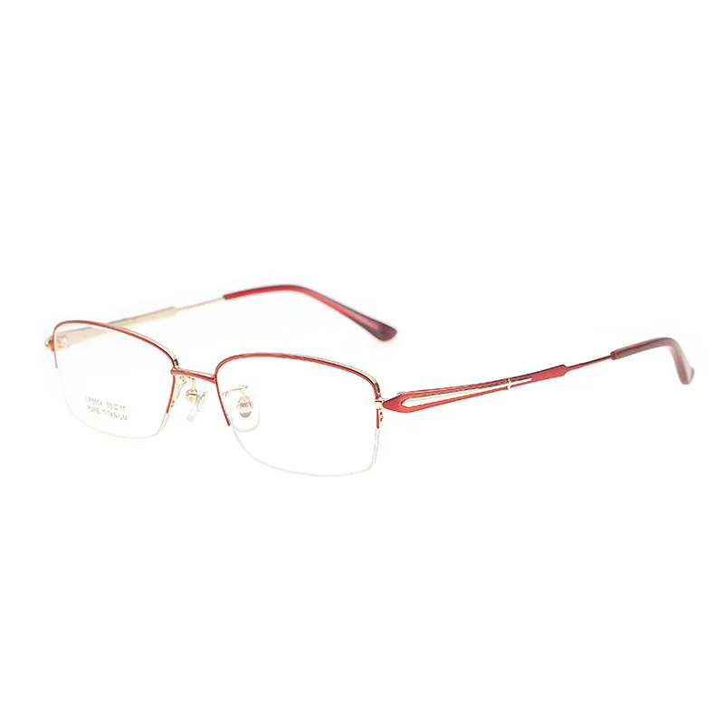 Titanium Eyeglasses Fixing Device Ms. Frame Ultralight Half-Frame Myopia High Quality Custom | Аксессуары для одежды