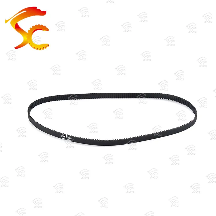 

1pcs 2GT/2M-376-6/10mm belt closed loop rubber 2GT/2M-376-6/10mm timing belt Teeth 188 Length 376mm width 10/6mm for 3D printer