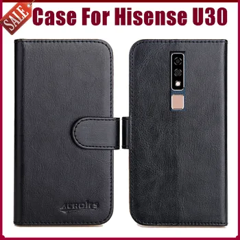 Перейти на Алиэкспресс и купить Горячее предложение! Распродажа! Hisense U30 чехол 6,3 дюйм6 цветов Флип мягкие кожаные для телефона кошелек чехол для Hisense U30 Чехол подставка отделени...