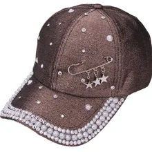 Женские бейсболки для отдыха, однотонные, со звездами, стразы, уличный стиль, Осень-зима, для путешествий, высокое качество, модные бейсболки