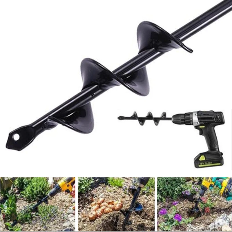 

1PCS Earth Auger Hole Digger Tools Planting Machine Drill Bit Fence Borer Petrol Post Hole Digger Garden Tool