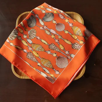 

Fashion Kerchief Bandana For Head Hair Scarf For Women Silk Satin Bag Scarfs Female 53*53cm Cute Headband Neck Scaves For Ladies
