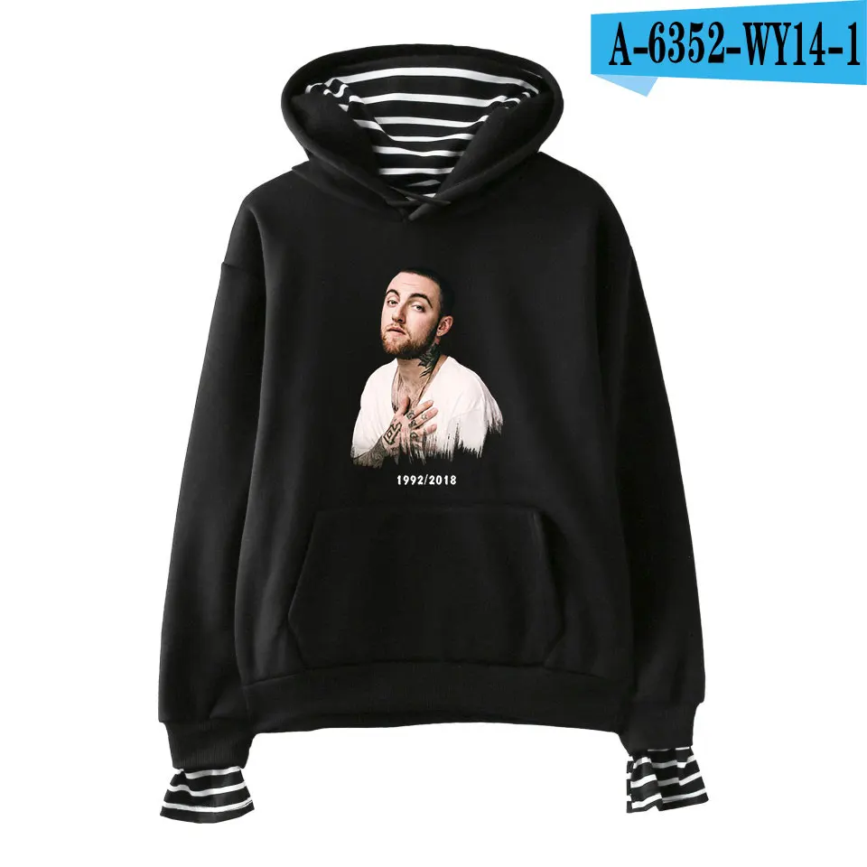 Mac Miller толстовки для плавания вельветовые поддельные два студента Толстовка для девочек толстовки Женская Повседневная Уличная мода Turtlenceck толстовки - Цвет: Black