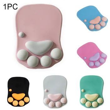

Personality Silicone Cartoon Wrist Support Desk Decor Soft Office Cat Paw Mouse Pad Comfortable