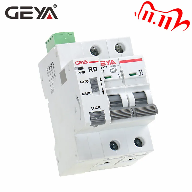 Автоматический выключатель GEYA Din Rail GYM9 2P MCB|Автоматические выключатели| |