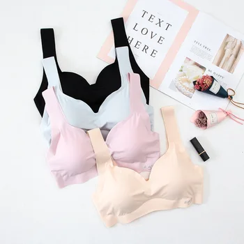 

Japan Seamless Bra Women's Non-Steel Ring Sleep Bra Push up Peace of Mind