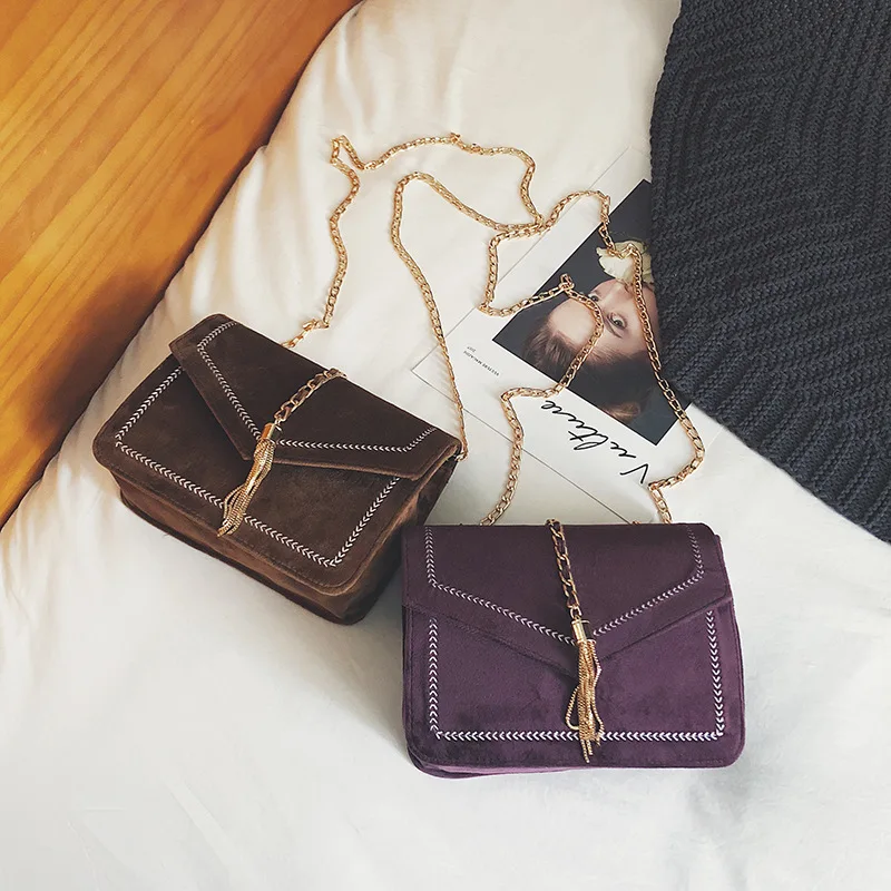 

Women's Bag Mini Bag over-the-Shoulder Bag Retro Square Sling Bag Simple All-match Girl's Satchel YUBAI