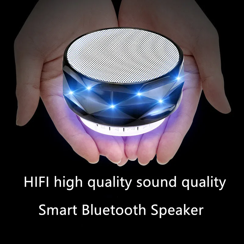 Bluetooth динамик Кристальный цветной светильник s вставка TF карта аудио мини цветной светильник функция флэш-вызова длительный срок службы батареи F4024