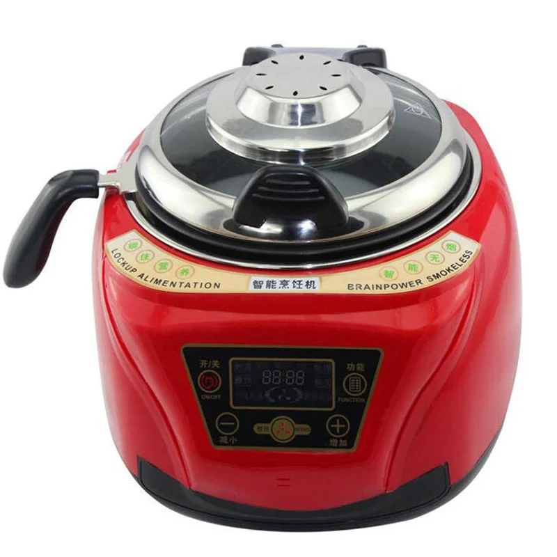 

Household All Intelligent Food Cooking Machine Automatic Meat Vegetables Cooking Pot Multi Cooker Frying Pan 1pc