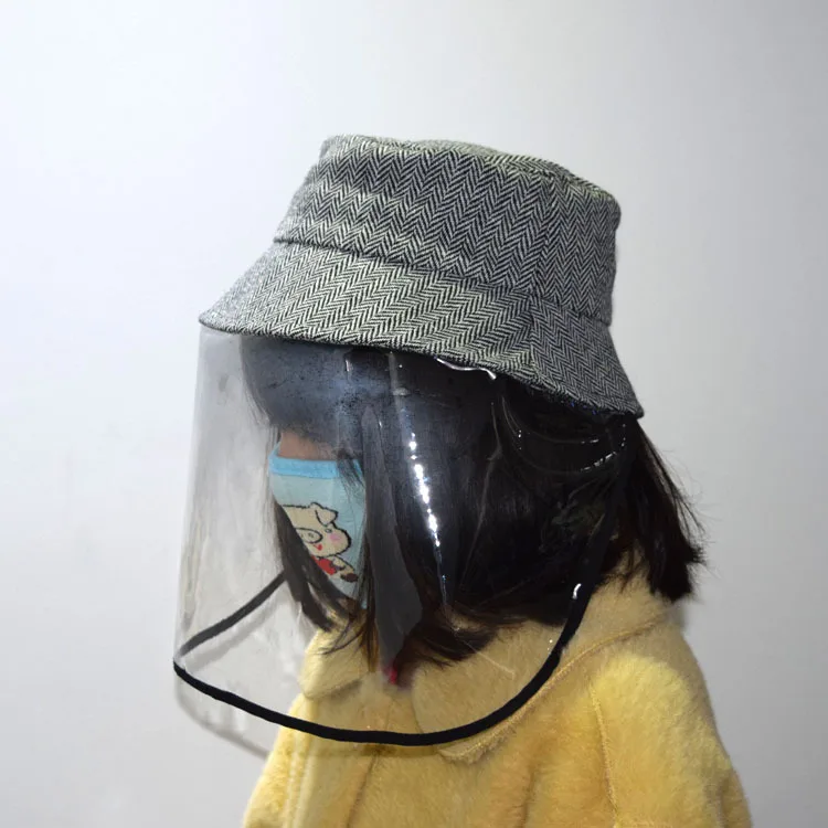 Детская ветрозащитная Кепка серая в полоску уличная солнцезащитная детская