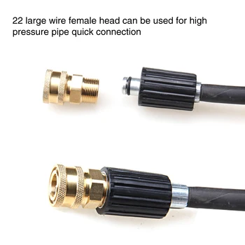 

2pcs Tool Adapter Replacement Garden Hose Outdoor High Pressure Time-saving Water Copper Quick Connector Set Coupler Fitting