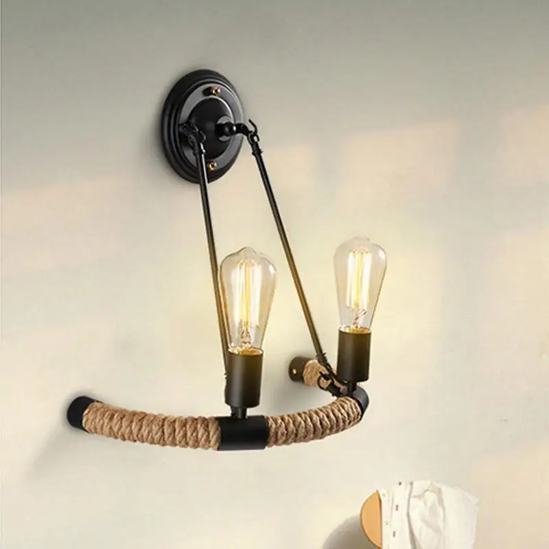 Vintage Home Decor Kitchen Wall Lamps American Iron Wall Lamp Living Room Dining Room Wall Sconce Lamp Makeup Bath Room Lights Vintage Home Decor Kitchen Wall Lamps American Iron Wall Lamp Living Room Dining Room Wall Sconce Lamp Makeup Bath Room Lights