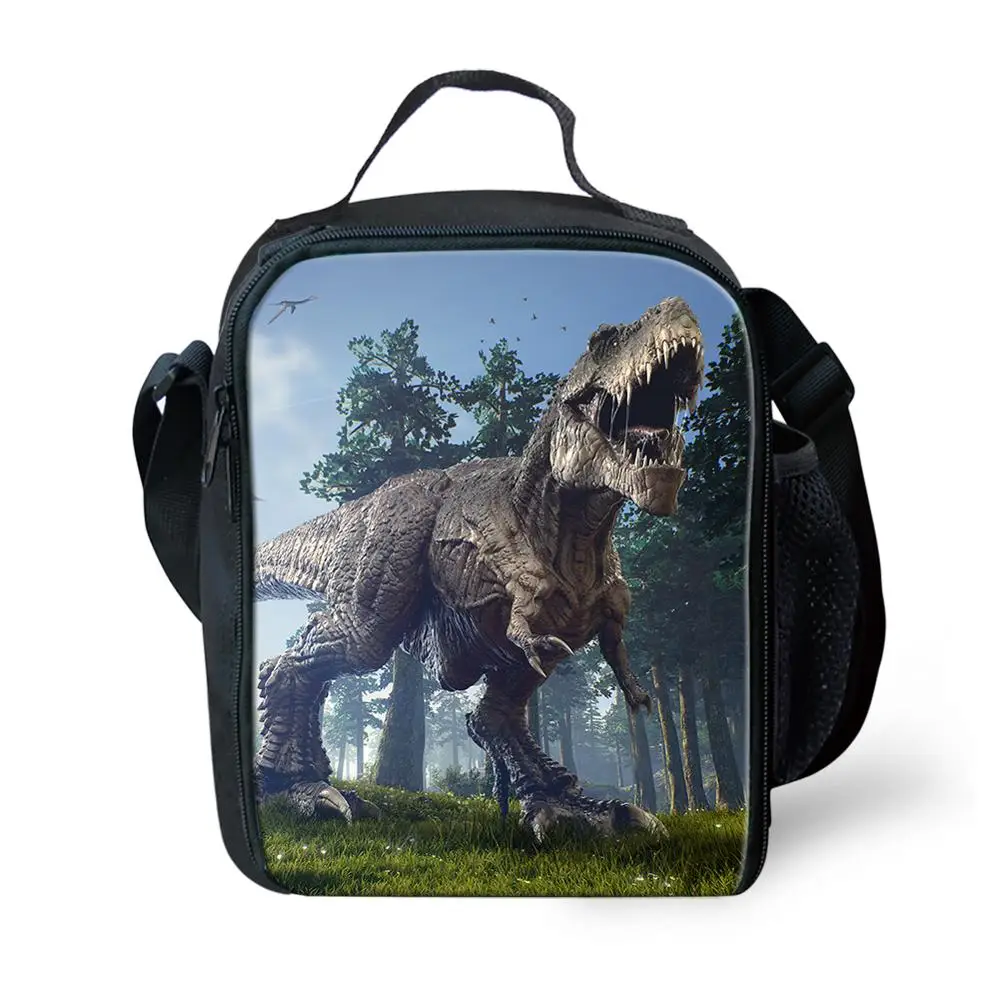 Thikin динозавр сумки для обедов для студентов мальчиков Tyrannosaurus портативный кулер для детей Птерозавр сумка для пикника для девочек