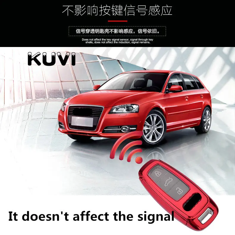 Высокое качество PC+ TPU Мягкий ТПУ защитный чехол для ключа автомобиля чехол для Audi A6 C8 A7 A8