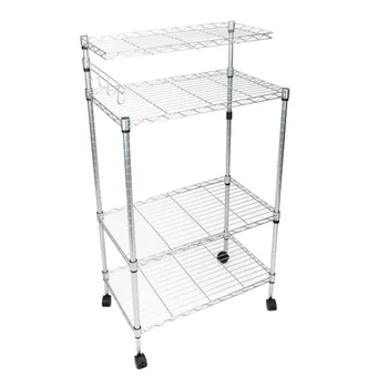 

4-Tier Kitchen Bakers Rack Microwave Oven Stand Storage Cart Workstation Shelf