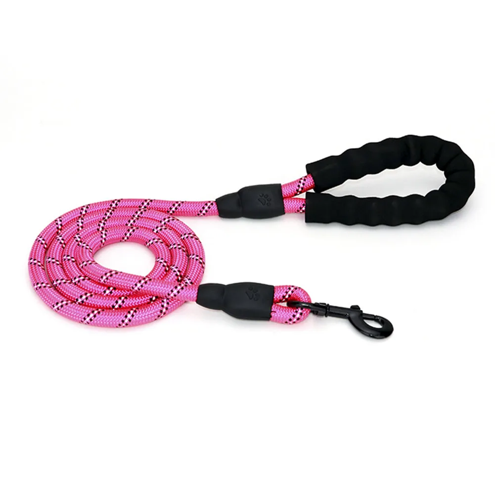Dog Leash 5ft Pet Dog Walk Leads Strong Light Soft Reflective Braided Rope Soft Nylon DEC889